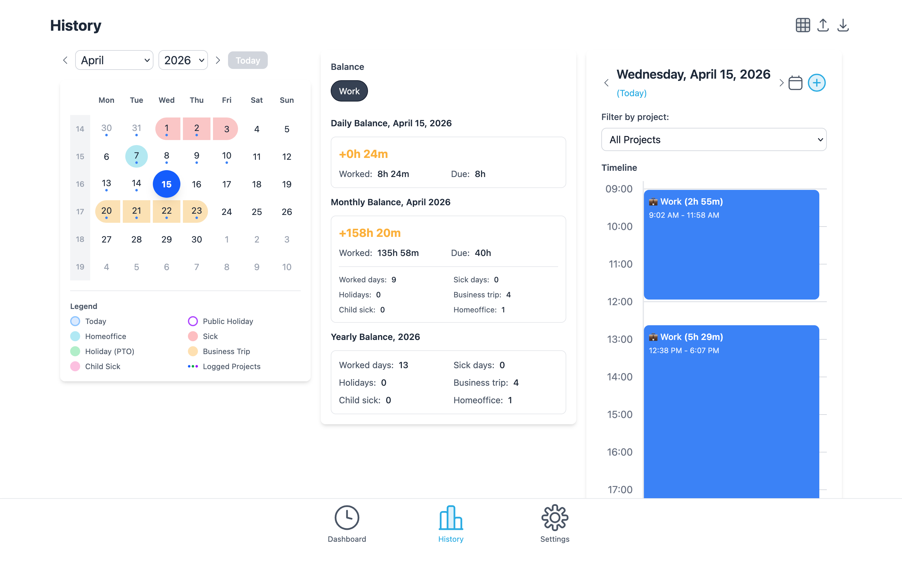 LogFizz desktop view